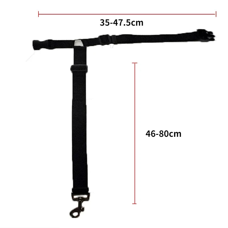 Solid Color Two-in-one Pet Car Seat Belt Leash