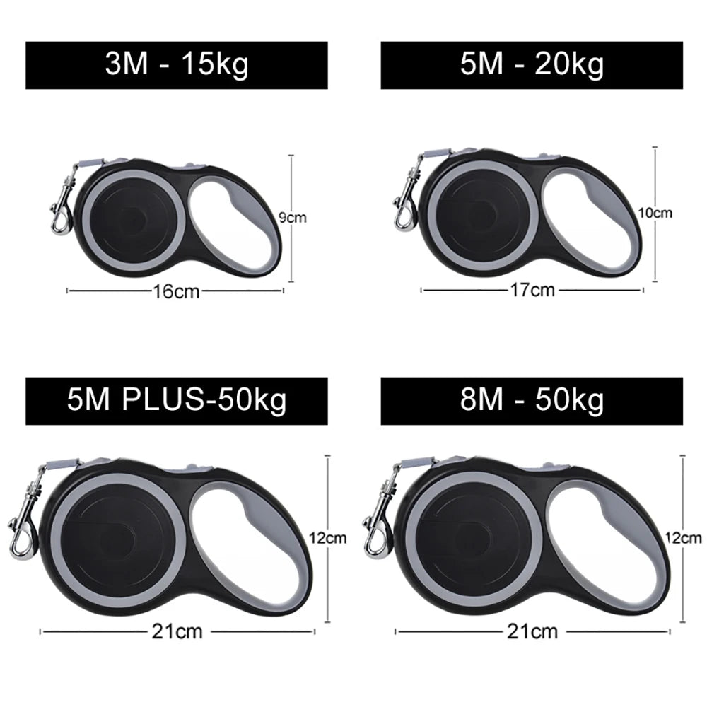 Retractable Roulette Collar Dog Leash