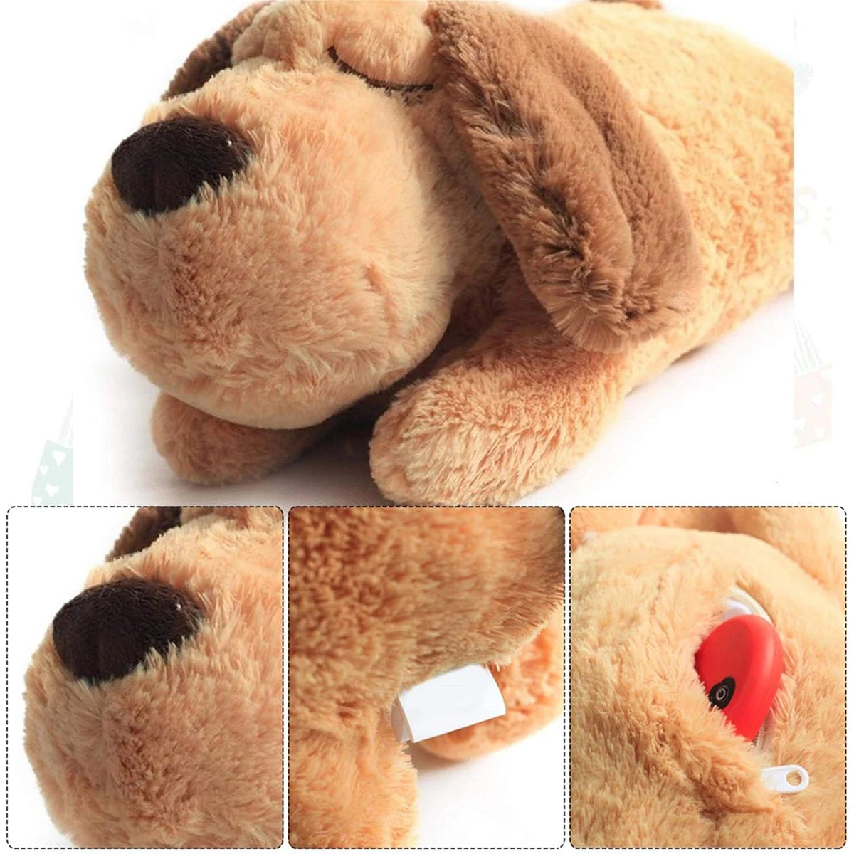 Plush Heartbeat Puppy Behavioral Training Toy