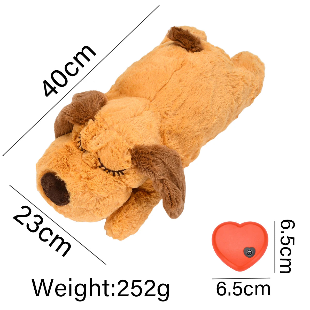 Plush Heartbeat Puppy Behavioral Training Toy