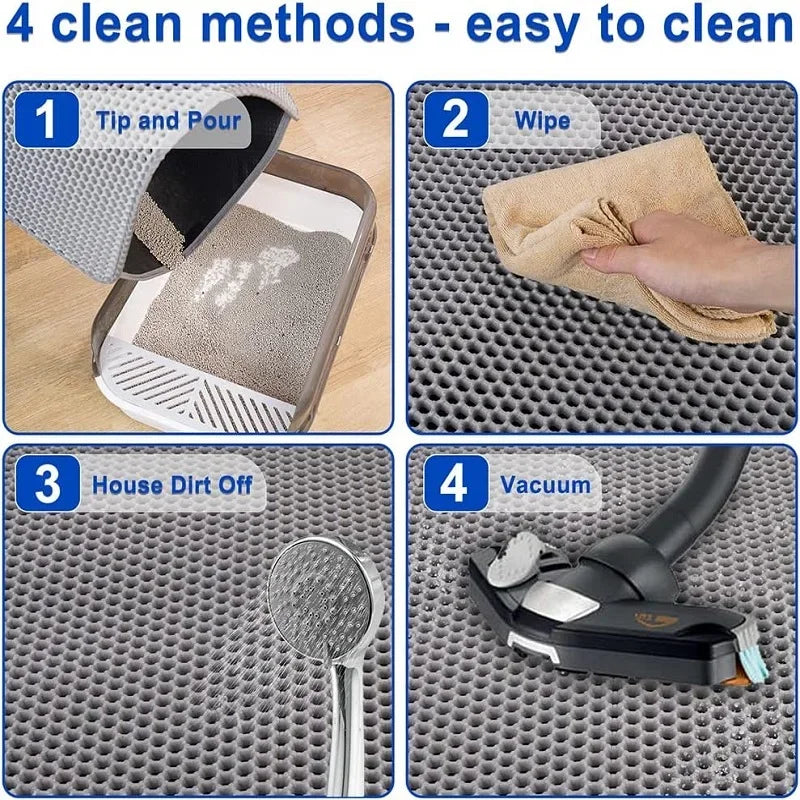 Waterproof Double Layer Pet Litter Box Mat