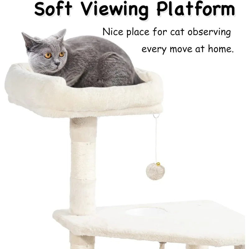 Hawsaiy Multi Level 51in Cat Tree Tower