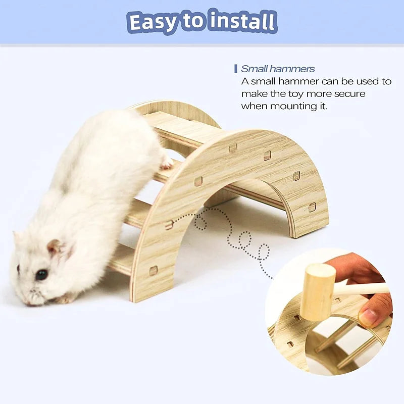 Wooden Gerbil Pet Hideout