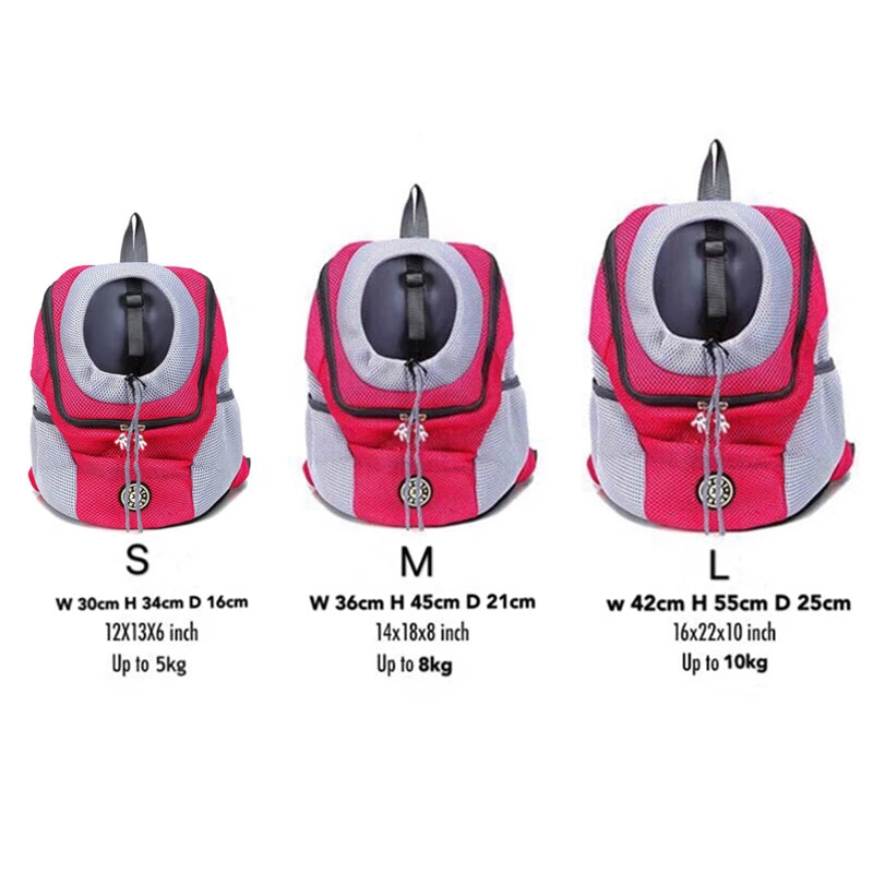Portable Pet Double Shoulder Travel Backpack