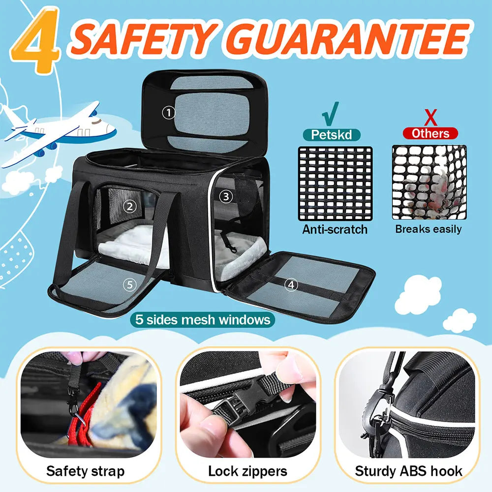 Petskd Top-Expandable Pet Carrier