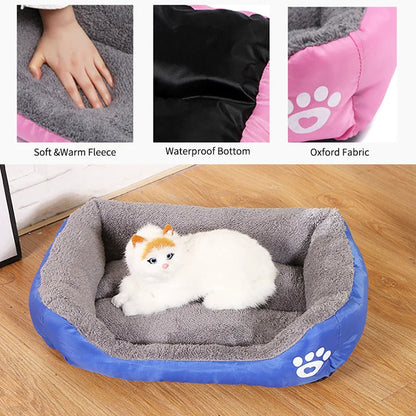 Large Washable Pet Cat Dog Bed Plush Pet Mattress