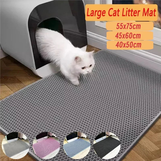 Waterproof Double Layer Pet Litter Box Mat