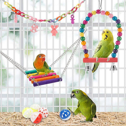 Chewable Bite Bridge Bird Cage Toys