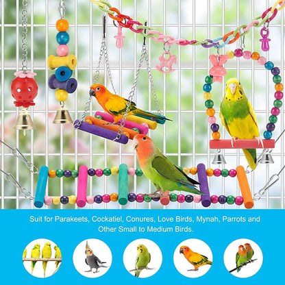 Chewable Bite Bridge Bird Cage Toys