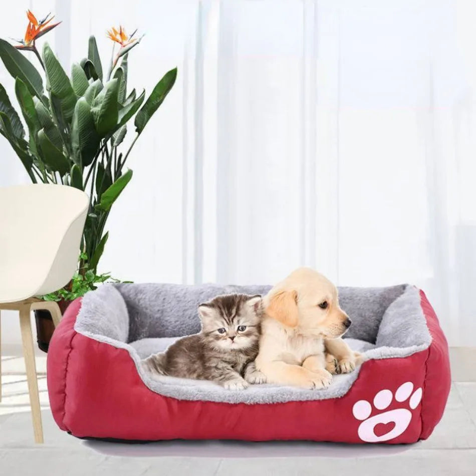 Large Washable Pet Cat Dog Bed Plush Pet Mattress