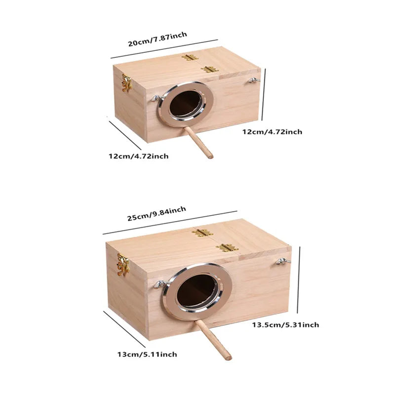 Wood Breeding Box Bird House